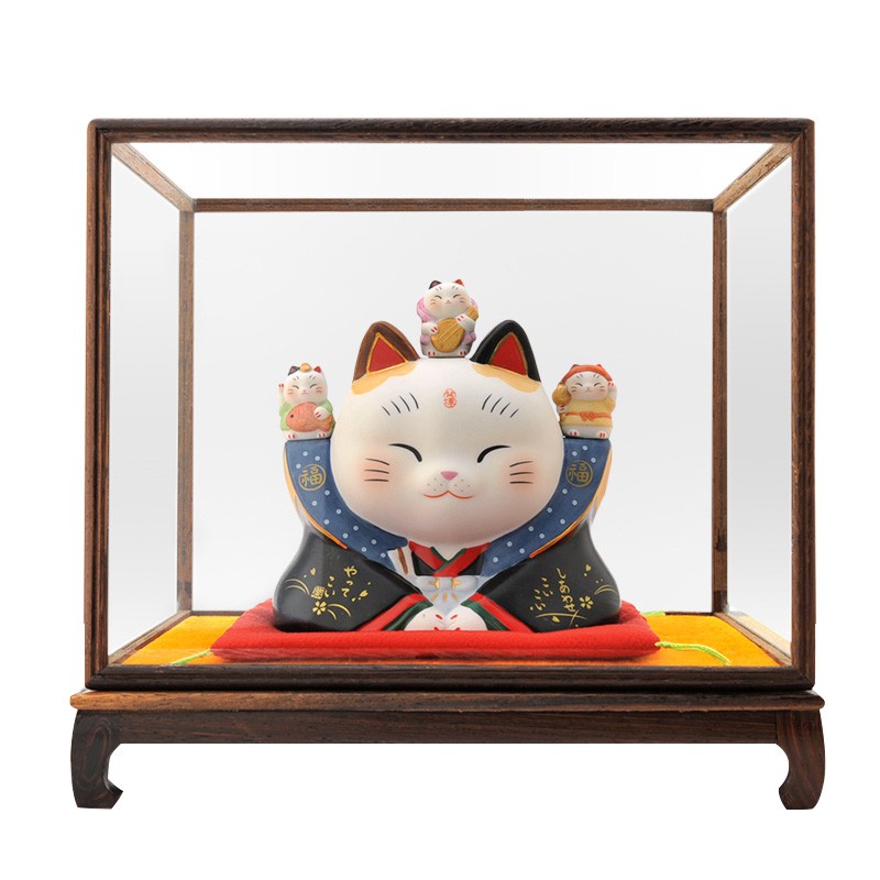 日本猫摆件 开业 店铺收银台猫存钱罐大号 储蓄罐 三维工匠 仅大号猫22.5cm猫高清大图