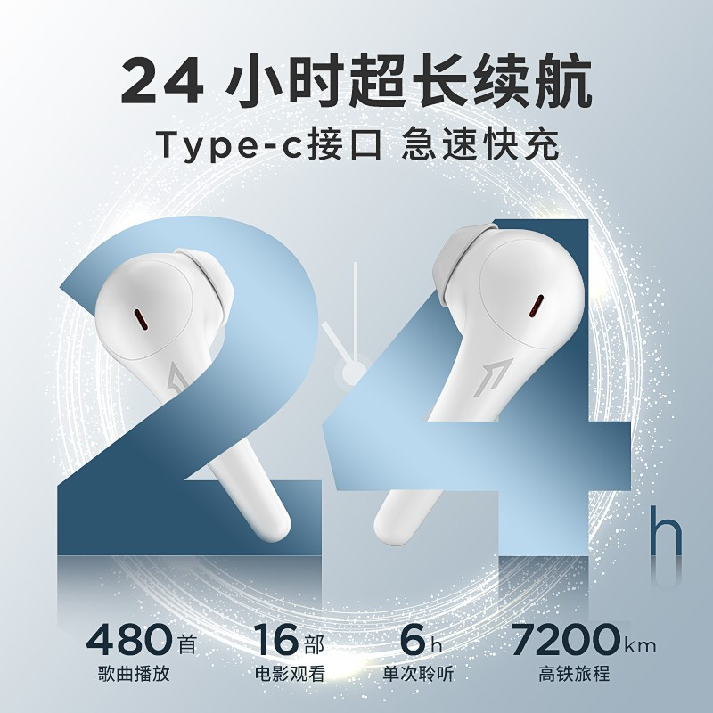 万魔(1MORE)舒适豆升级版 ComfoBuds 2真无线半入耳式蓝牙耳机无线耳机 适用于华为OPPO苹果手机 ES3