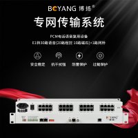 博扬(BOYANG)PCM语音复用设备E1转30路语音(20路程控 10路磁石)1路网桥 BY-20E1-10H