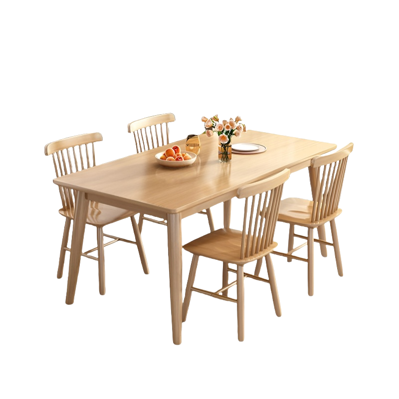 珂洋 餐桌 一桌四椅140*80*75cm 套高清大图