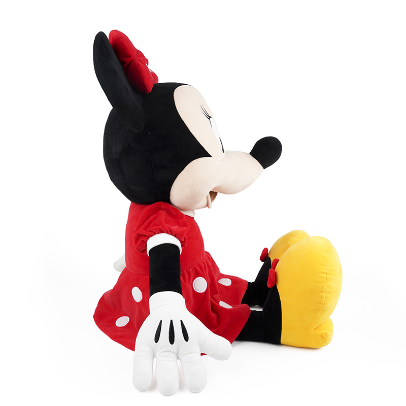 迪士尼 Disney 儿童毛绒玩具男孩女孩玩偶系列 30cm米妮经典款红色
