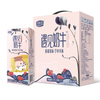 君乐宝 遇见奶牛芝士莓果乳味饮品250mL*12盒 礼盒装