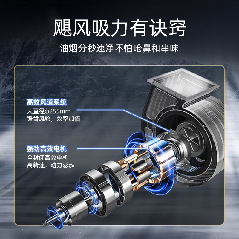 志高(CHIGO) F105 抽吸油烟机家用侧吸式油烟机