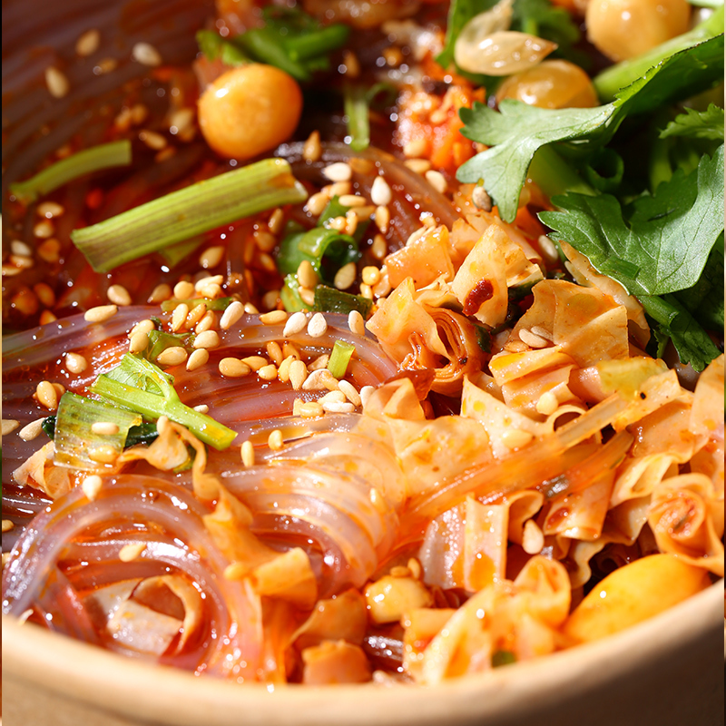 [小跃豹]酸辣粉121g*6整箱麻辣酸爽网红整箱速食粉丝方便面重庆风味细