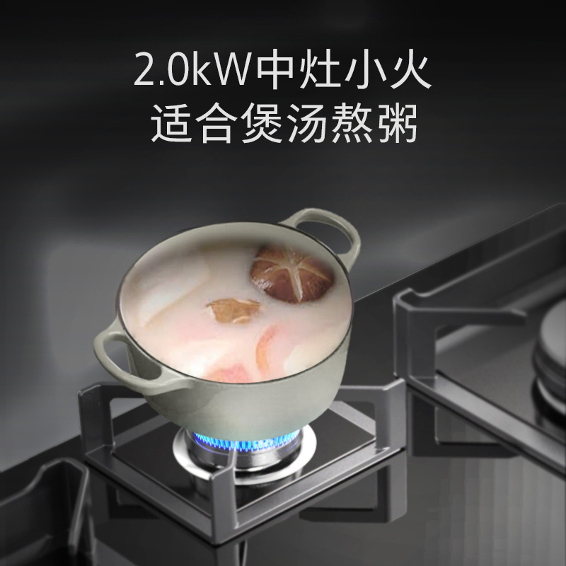 法迪欧“天域”系列 5.2kW一级能效三眼燃气灶JZT-3B901