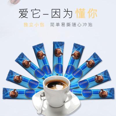 蓝山风味咖啡条装特浓速溶咖啡粉卡布奇诺三合一摩卡学生提神 20条体验装