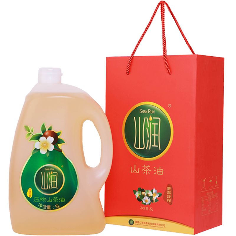 山润5L(PE)低温冷榨山茶油高清大图