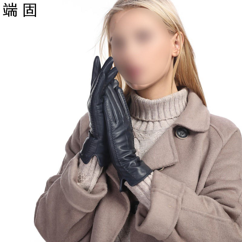 端固 彩色加绒绵羊皮手套 YH17 双高清大图