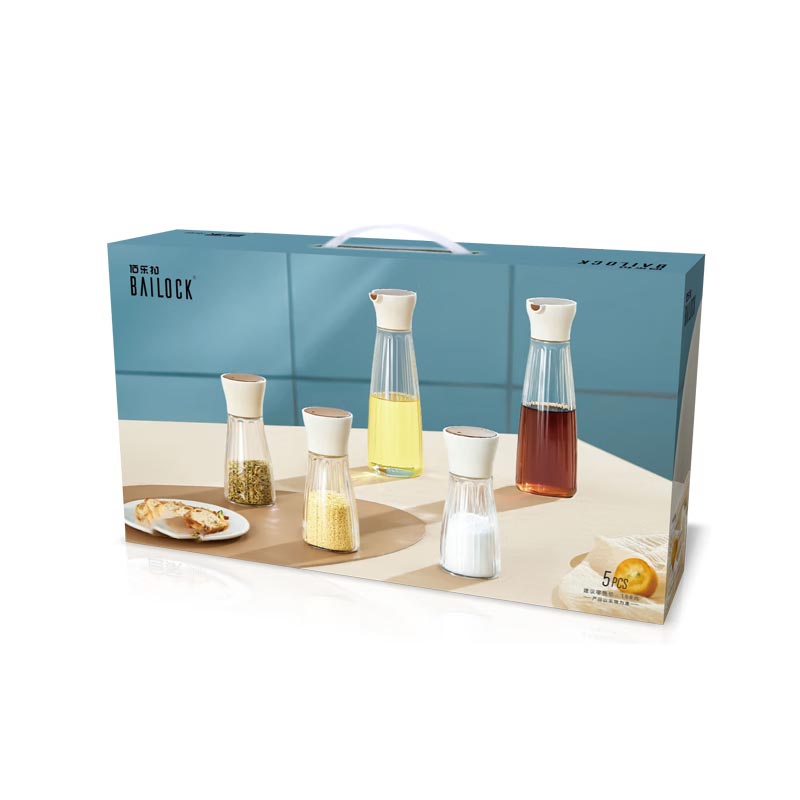 佰乐扣 玻璃油壶调味瓶厨房五件套 YJ/L5