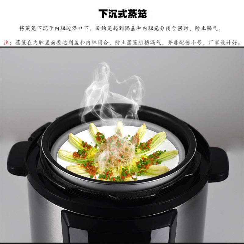 小车12V24V车载电饭锅压力锅时光旧巷车用电力锅自驾游货车用3-4 12V5L图片