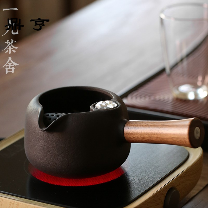 鼎亨茶壶 耐热玻璃煮茶器 煮茶壶 陶瓷泡茶器过滤侧把壶 功夫茶具