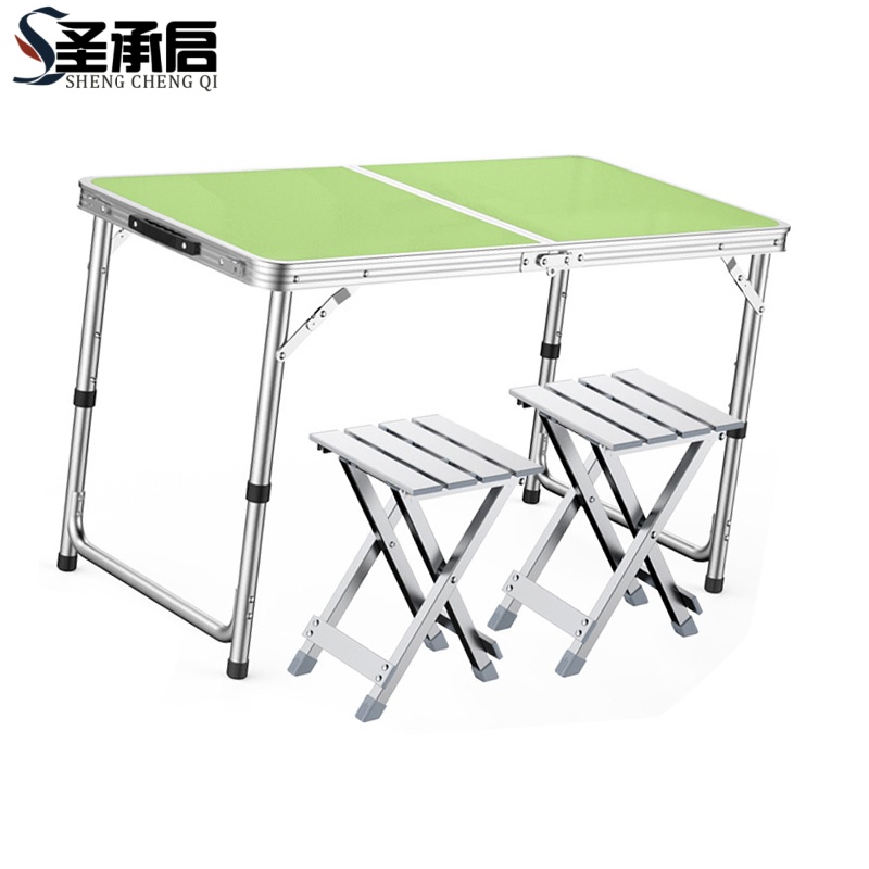 圣承启 便携长桌椅 一桌两铝凳 套高清大图