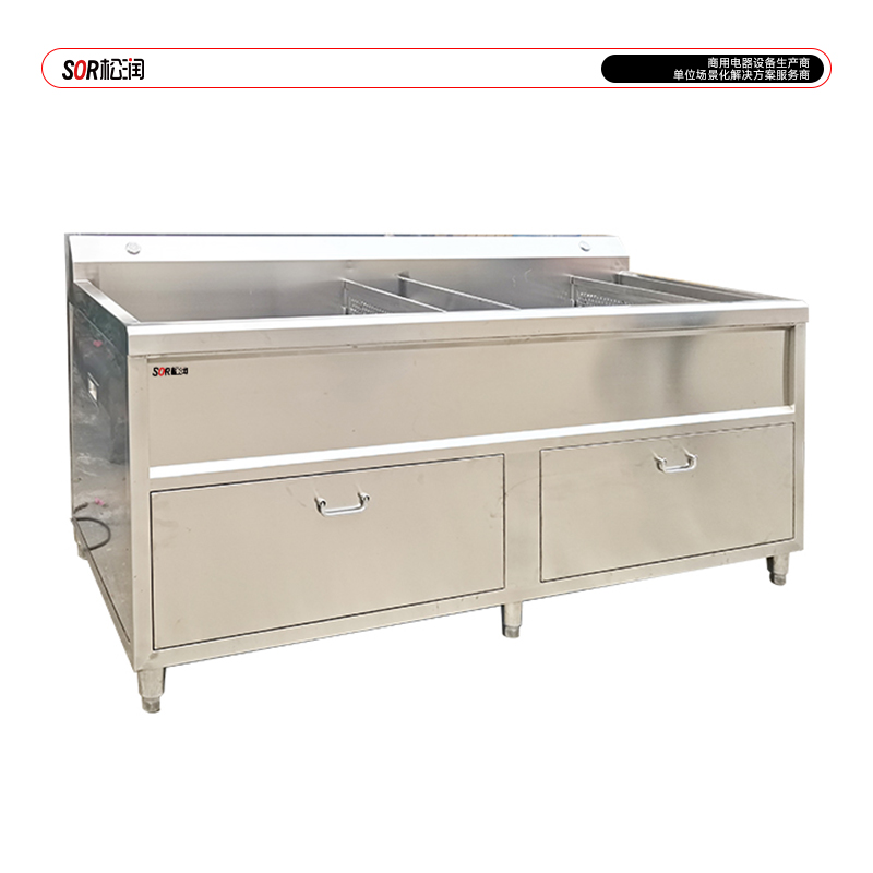 SOR松润 洗菜机 SOR-G205 1.5米双缸消毒洗菜机高清大图