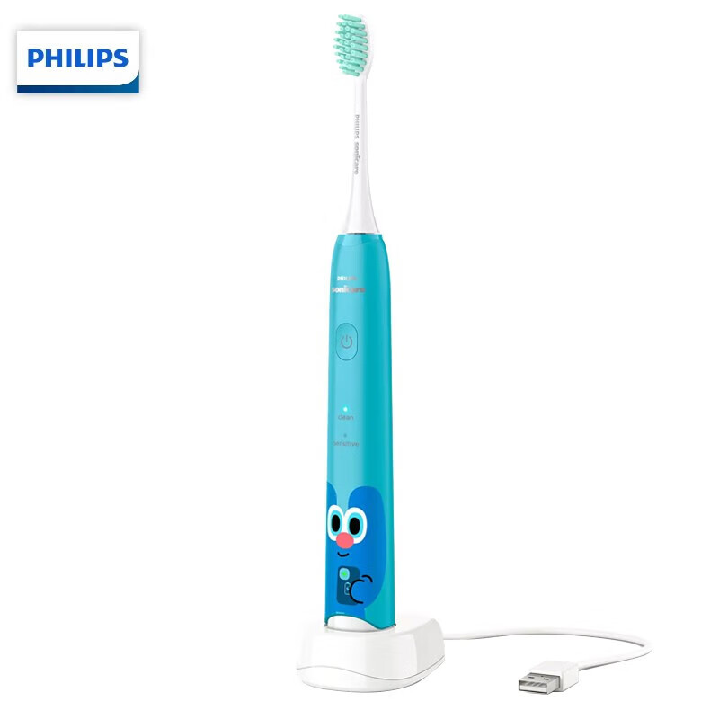 飞利浦(Philips)电动牙刷悠果联名款HX2446-02蓝色常规款情侣牙刷礼物送男友女友电动牙刷
