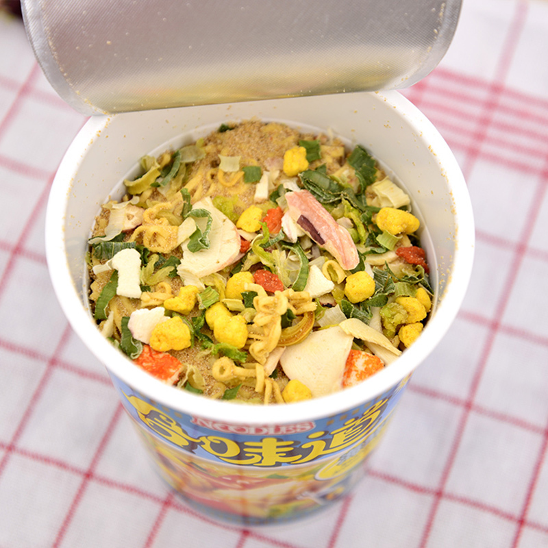 中国香港Cup Noodles合味道杯面 方便面 香辣海鲜味75g*24/箱 方便速食杯面泡面开杯乐