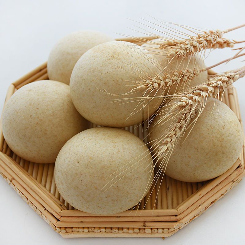 含麦麸山东全麦馒头粗粮馍馍早餐面食全麦馒头3斤视频