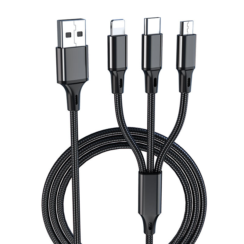 三合一c一拖三数据线快type-充电器插头多功能手机充安卓|1.