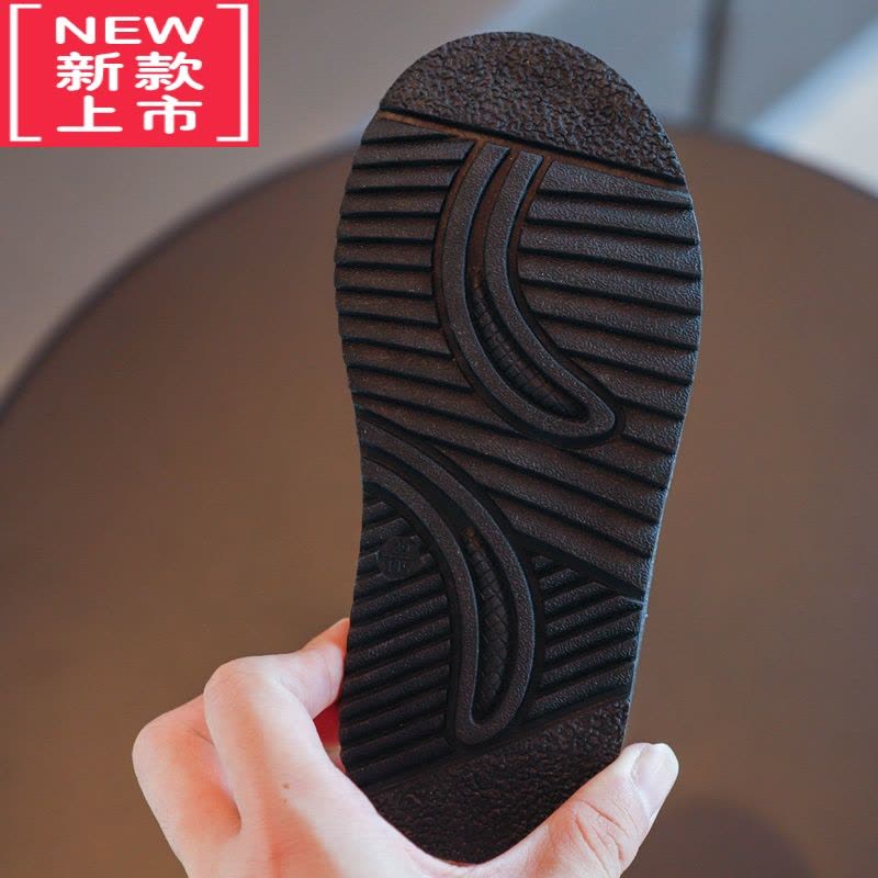 可莉允儿童棉鞋加绒加厚冬季男童雪地靴防水防滑棉靴男孩冬鞋女童靴子图片