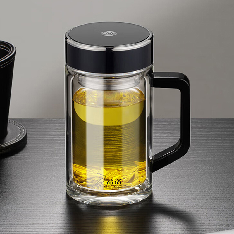 希诺玻璃杯450ml户外便携密封防漏XN-6723高清大图