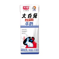 光明大白兔牛奶奶糖风味网红牛奶200ml*12盒 装儿时怀旧
