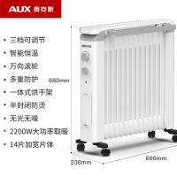 奥克斯取暖器家用油汀丁酊电热暖气片暖风机烤火炉卧室节能大面积NSC-220-14H1