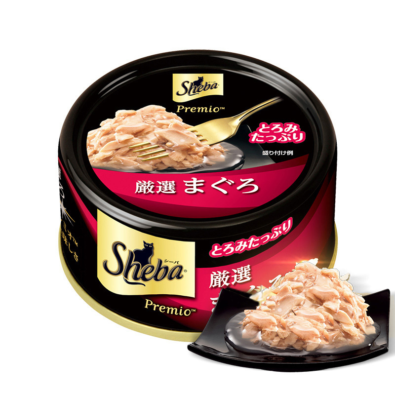 SHEBA希宝 猫粮罐头 精选青甘金枪鱼及鲣鱼75g*12罐