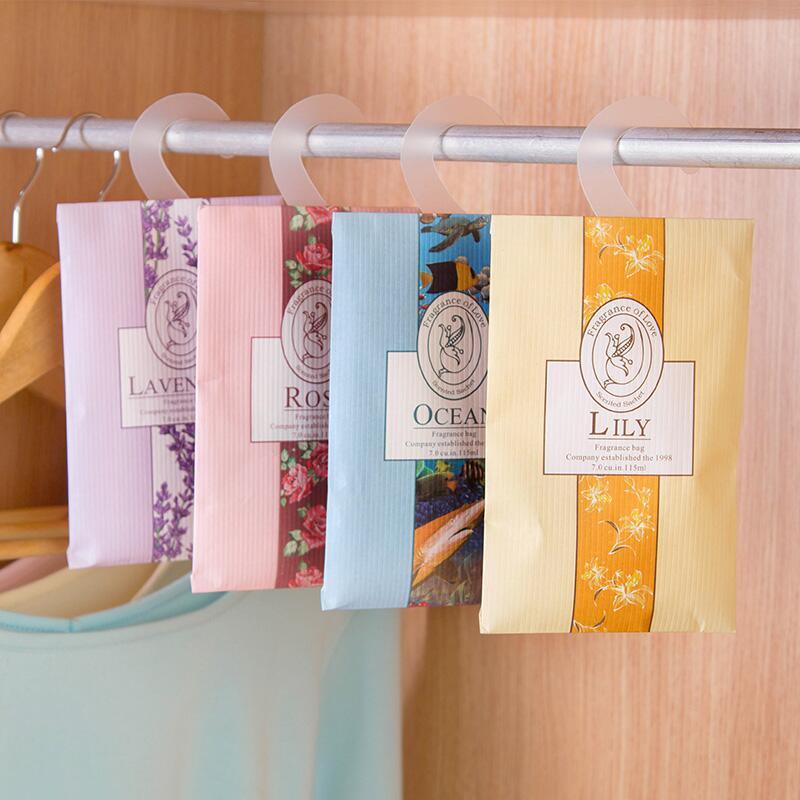 5包装可挂式香料香包衣柜防霉防虫除味香薰袋香囊衣橱天然香袋