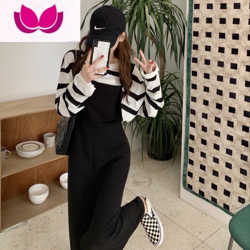 七斓谷大码女装秋季新款胖MM显瘦上衣炸街套背带裙套装 上衣 2XL