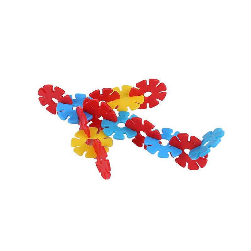 雪花片儿童益智小孩玩具积木拼插拼装加厚雪花片积木儿童玩具套装袋装