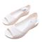 白色 1953 36 偏小一码 智慧足女凉鞋夏天女坡跟护士塑胶鱼嘴女鞋防滑软底露趾防滑沙滩女