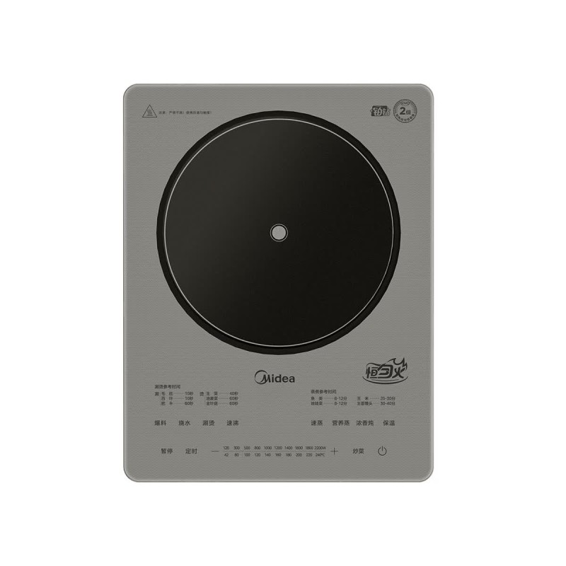 美的(Midea)电磁炉火锅炉 2200W大功率微晶面板匀火加热 智能定时 MC-22RB16H(赠送汤锅+火锅套装)高清大图