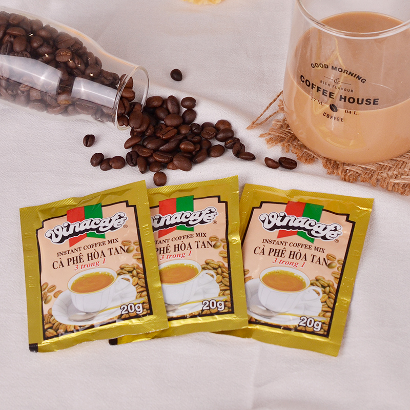 越南原装进口威拿味客咖啡咖啡金装三合一速溶咖啡480g/袋vinacafe高清大图