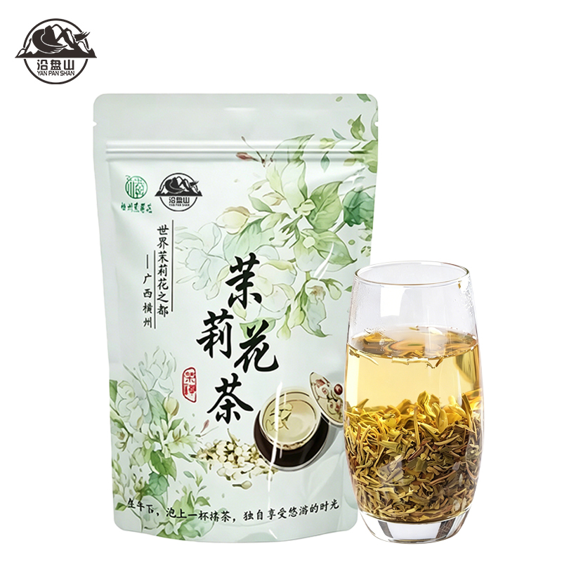 沿盘山 茉莉花茶 100g 袋高清大图