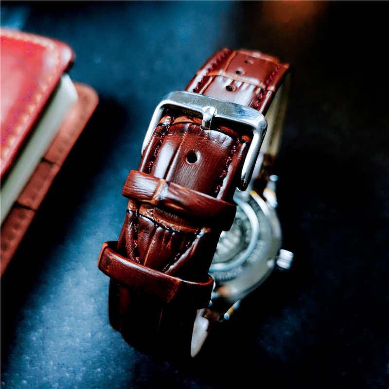 奥古拉斯全自动机械表双面镂空手表男士陀飞轮月相防水精钢蝴蝶扣潮流腕表高清大图