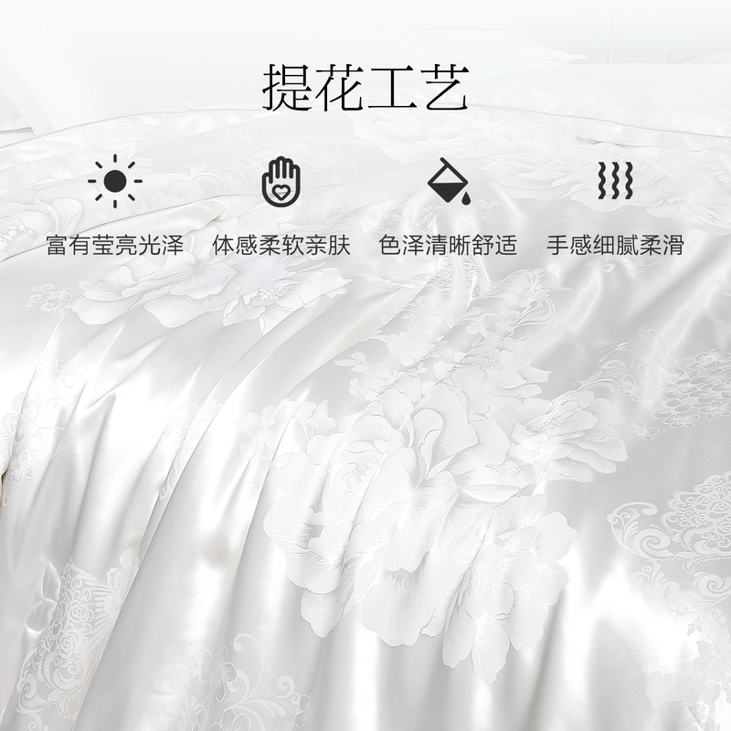 水星家纺出品百丽丝春笙花香蚕丝二合一被芯春秋被夏被单/双人床上用品高清大图