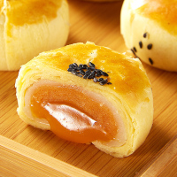 [满199减125元]比比赞奶黄芝士流心酥6枚雪媚娘好吃的零食美食小吃网红糕点休闲食品饼类糕点