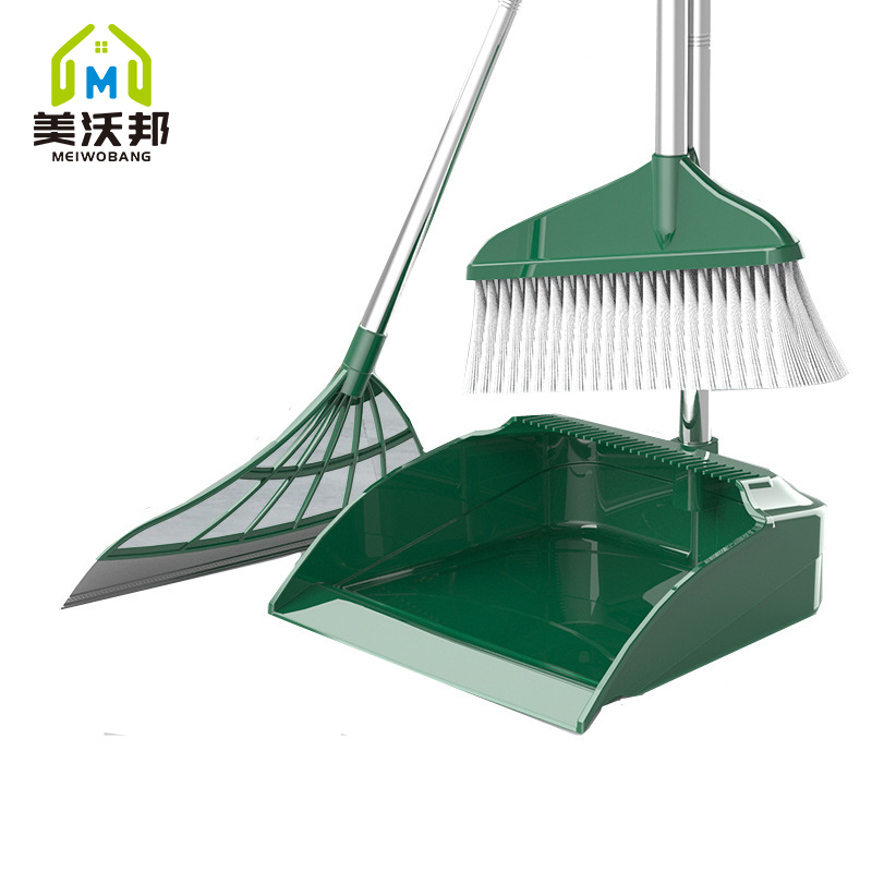 扫把簸箕套装家用软毛不粘发扫地扫帚撮箕干湿两用卫生间刮水器扫把簸箕套装