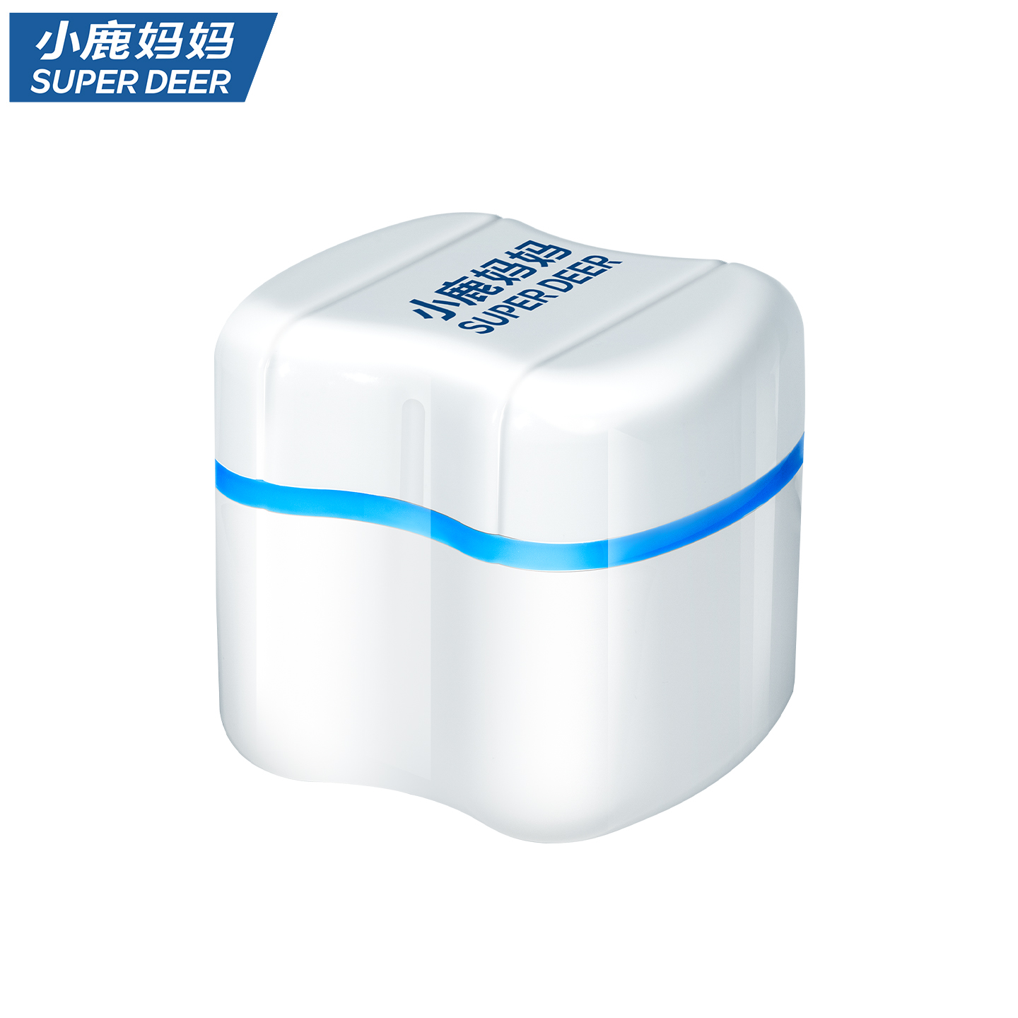 小鹿妈妈隐形牙套清洗器收纳盒矫正保持器盒子带便携清洗盒浸泡盒高清大图