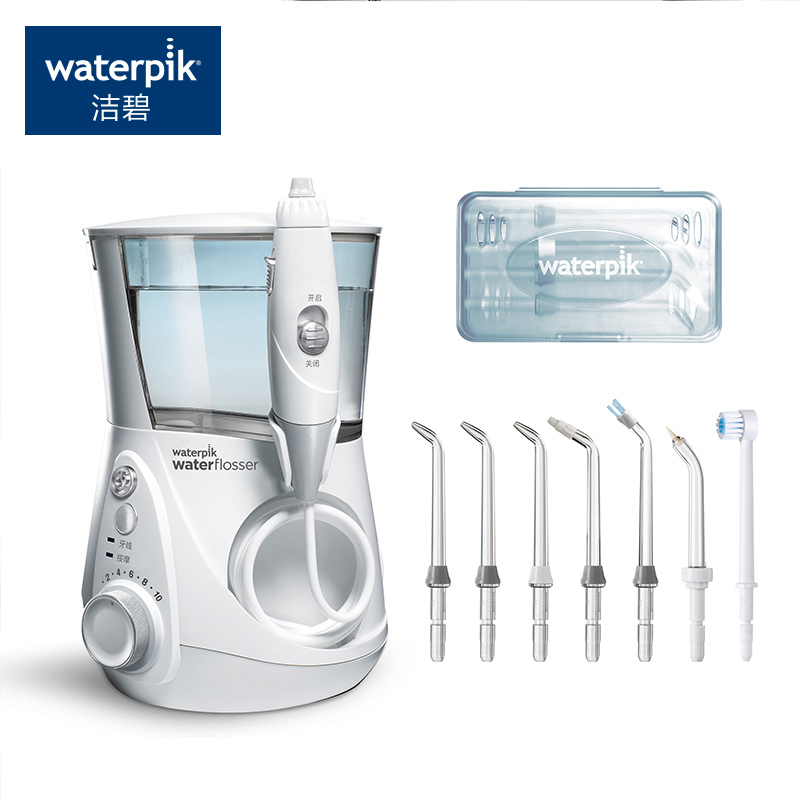 洁碧(Waterpik)冲牙器水牙线/洗牙器家用台式冲牙器多档调压调节 智能芯片 智能计时功能 珍珠白 GT3-12