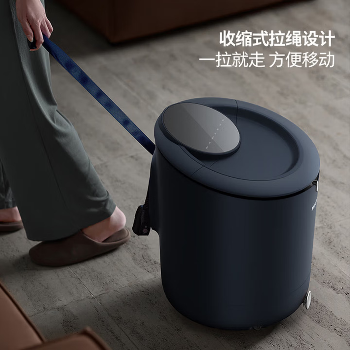 飞利浦(PHILIPS)泡脚桶加热熏蒸恒温足浴盆全自动按摩洗脚盆躺泡深度杀菌硅胶防磨PPM3214F生日礼物礼品送父母高清大图