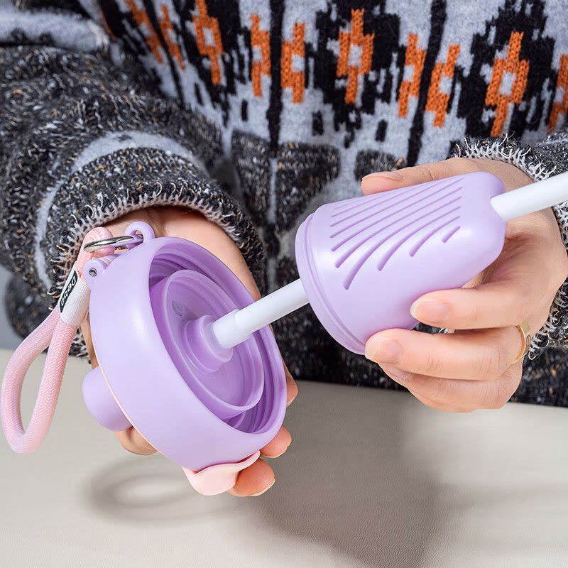 德铂(Debo)雨果运动水杯Tritan材质650ml户外便携弹盖健身塑料杯带茶隔DEP-905图片