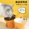 猫碗陶瓷猫粮碗保护颈椎防打翻狗狗水碗高脚斜口幼猫猫咪食盆用品老虎碗大号