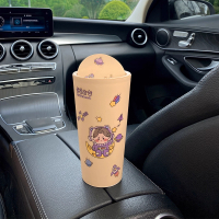 chanyoung 车载垃圾桶汽车内用高颜值 个 紫色太空人