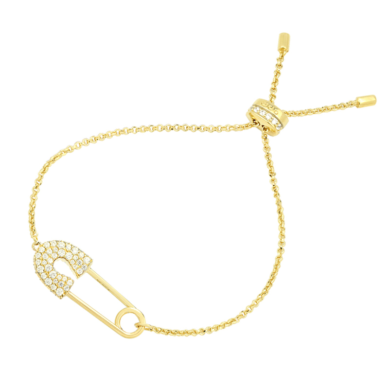 apmmonaco多色别针手链简约个性情侣闺蜜时尚银手饰品送女友礼物视频