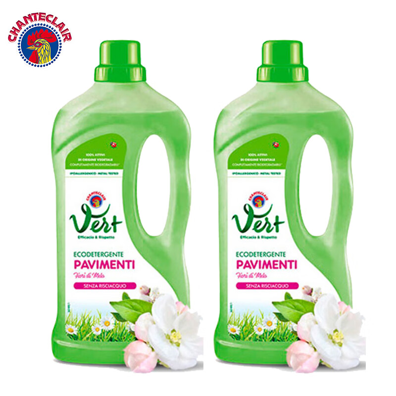 大公鸡管家 地板清洁剂(苹果香)1L*2