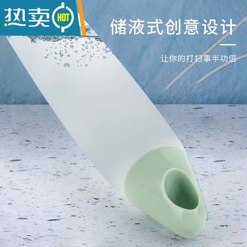 敬平擦玻璃器家用工具洗镜子水刮窗器硅胶刮子专业清洗窗喷水刷刮刀 CG07薄荷绿升级款-喷刮擦三合一(共1块原装高清大图