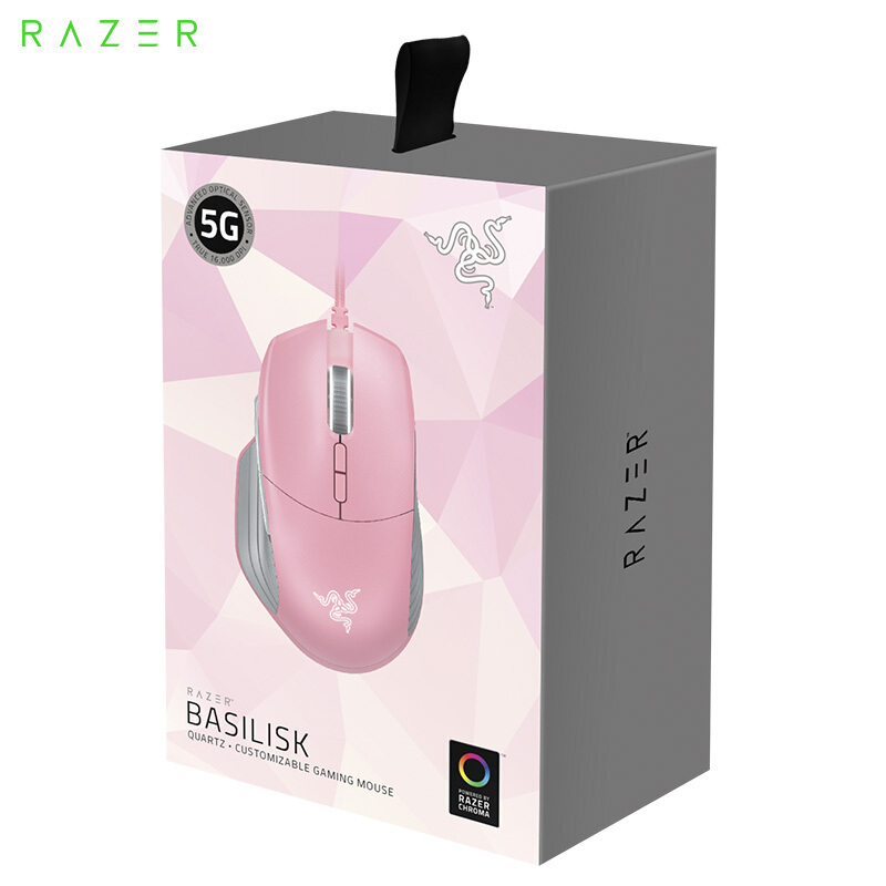 雷蛇（Razer）巴塞利斯蛇黑色 粉色鼠标 游戏鼠标 电竞鼠标 幻彩鼠标 l只有黑色了