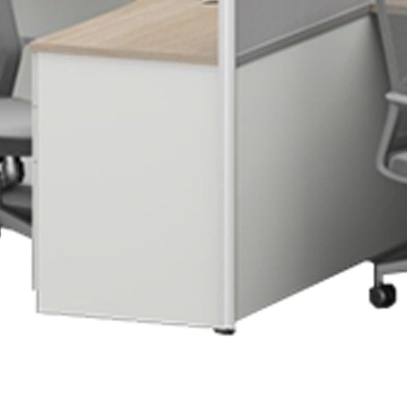 臻远ZYGW-138屏风工作卡位职员桌办公桌 干型六人位高清大图