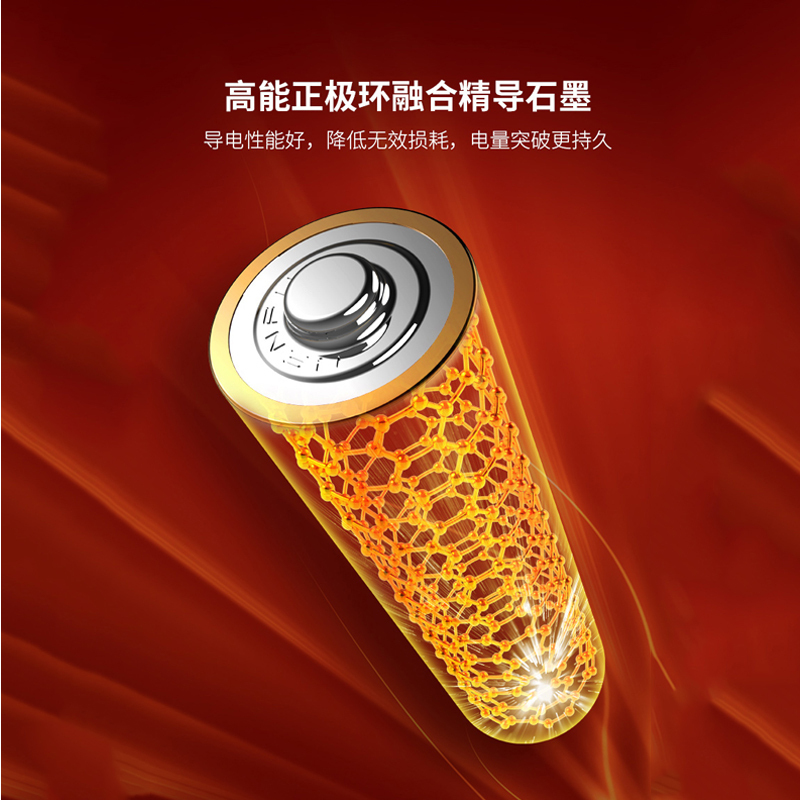 南孚nanfulr62b聚能环无汞5号碱性电池2粒装