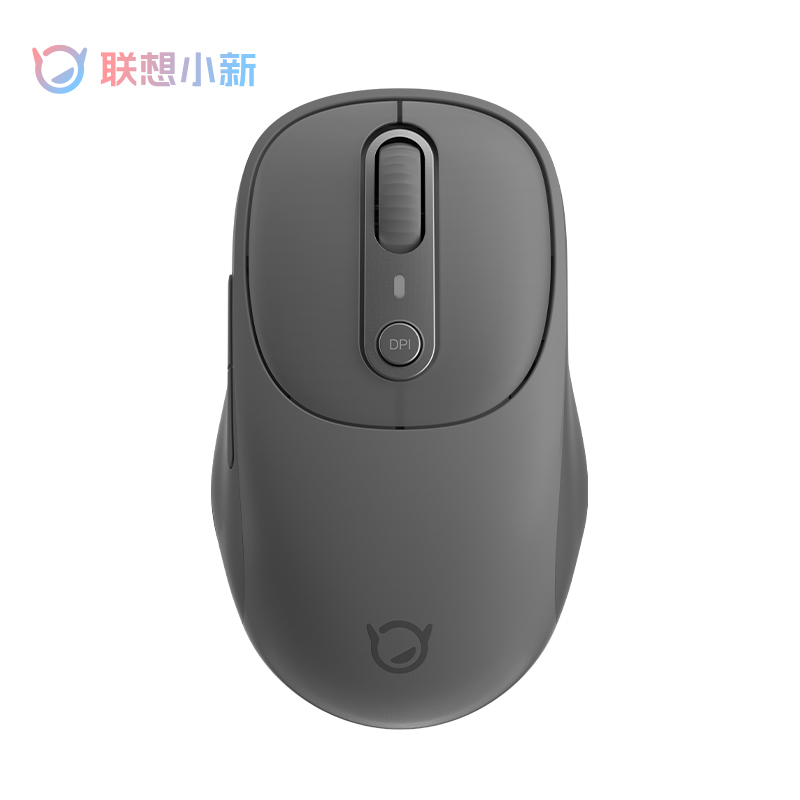 联想(Lenovo) 小新蓝牙无线鼠标Plus 商务办公轻音便携 笔记本台式机电脑鼠标 灰色
